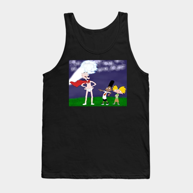 Captain Shortman Tank Top by Bridge_the_Ink